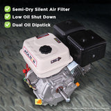 Kolner 16hp 25.4mm Horizontal Key Shaft Q Type Petrol Engine - Recoil Start ENG-HP-KX190F-R