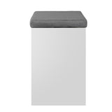 Artiss Fabric Shoe Bench with Storage Cubes - White FURNI-C-SHOE-BEN102-WH