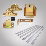 LockMaster Roller Guide Gate Opener Track Stopper Sliding Hardware Accessories Kit GO-DOOR-SKIT-SV