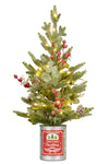 Christmas Tree with Lights in Tin Pot - 62cm 112_HZ401