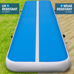 7m x 1m Air Track Inflatable Tumbling Gymnastics Mat - Blue White IFM-0701-BUWH