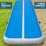 7m x 1m Air Track Inflatable Tumbling Gymnastics Mat - Blue White IFM-0701-BUWH