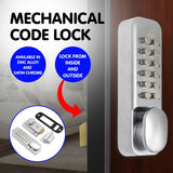 Push Button Digital Combination Security Door Lock Zinc Alloy LOCK-PB-08D