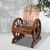 Gardeon Wooden Wagon Chair Outdoor ODF-WAGON-SINGLE-CC