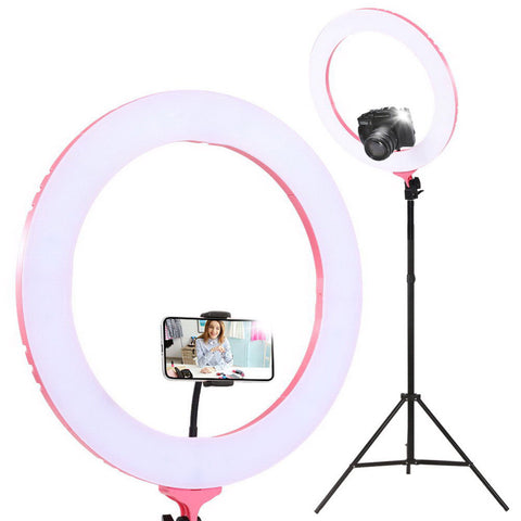 Embellir Ring Light 19" Tripod Stand Pink RL-FL-006-PK-LV