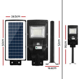 Leier 80 LED Solar Street Light 90W Flood Motion Sensor Remote Outdoor Wall Lamp x2 STL-OP-90WX2