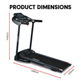 Powertrain MX1 Foldable Home Treadmill for Cardio Jogging Fitness TML-LJJ-MX1