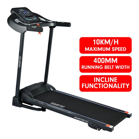 Powertrain MX1 Foldable Home Treadmill for Cardio Jogging Fitness TML-LJJ-MX1