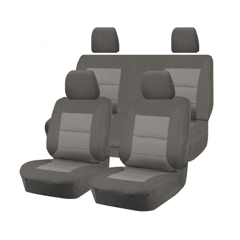 Premium Jacquard Seat Covers - For Nissan Frontier D22 Series Dual Cab V121-PMTMNAV807