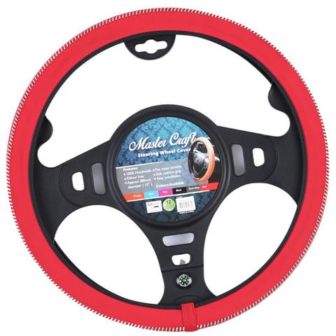 Mastercraft Steering Wheel Cover - Red V121-SWCMACRED