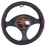 Nevada Steering Wheel Cover - Black/Red [Leather] V121-SWCNEVARED