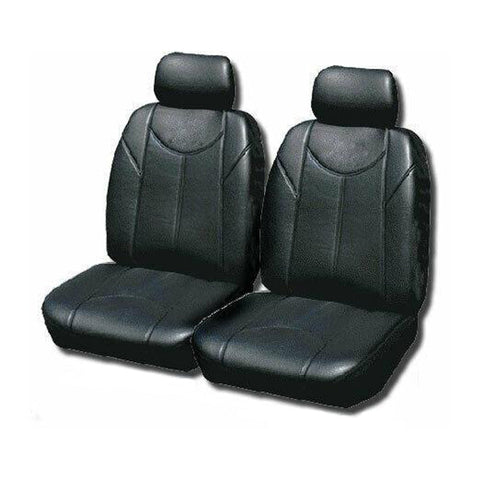Leather Look Car Seat Covers For Toyota Tacoma Single Cab 2005-2020 | Grey V121-TMDHILUS05TOROGRY