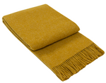 Brighton Throw - 100% NZ Wool - Mustard V164-BR12