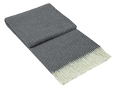 Chiswick Throw - Merino Wool/Cashmere - Grey V164-CH12
