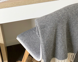 Hampton Throw - Merino Wool Blend - Dark Grey V164-HA7