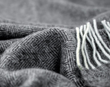 Hampton Throw - Merino Wool Blend - Dark Grey V164-HA7
