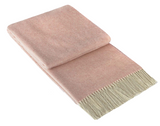 Kensington Throw - 10% Cashmere/ 90% Super Fine Merino Wool - Blush V164-KE2