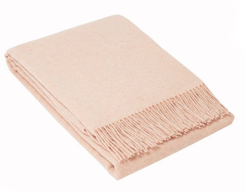 Oxford Throw - Merino Wool Blend - Blush V164-OX2