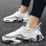 Men's Athletic Running Tennis Shoes Outdoor Sports Jogging Sneakers Walking Gym V213-SNK001-A-G-WHT41