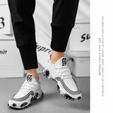 Men's Athletic Running Tennis Shoes Outdoor Sports Jogging Sneakers Walking Gym V213-SNK001-A-G-WHT41