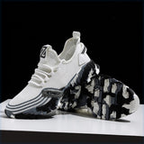 Men's Athletic Running Tennis Shoes Outdoor Sports Jogging Sneakers Walking Gym V213-SNK001-A-G-WHT43