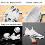 Men's Athletic Running Tennis Shoes Outdoor Sports Jogging Sneakers Walking Gym V213-SNK001-A-G-WHT44