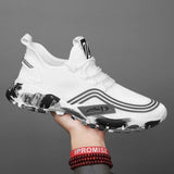 Men's Athletic Running Tennis Shoes Outdoor Sports Jogging Sneakers Walking Gym V213-SNK001-A-G-WHT44