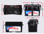 X-CELL Deep Cycle Battery Box Marine Storage Case 12v Camper Camping Boat Power V219-BTYBOXEXLB358