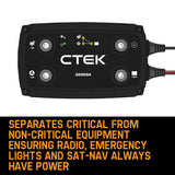 CTEK 20A OFF GRID Battery Charging System w/ D250SA & Digital Display Monitor V219-CTEK-40-256