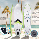 SEACLIFF 10ft Stand Up Paddleboard Paddle Board SUP Inflatable Blow Standing 10' V219-FTNPDBSCFBE3B
