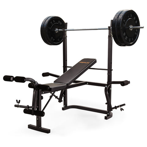 PROFLEX 7in1 Weight Bench Press Multi-Station Home Gym Leg Curl Equipment Set V219-FTNWTBHPFAB3C