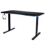 OVERDRIVE Gaming Desk 139cm PC Table Computer Setup Carbon Fiber Style Black V219-FURGAMOVDAD43