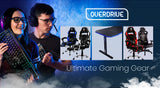 OVERDRIVE Gaming Desk 139cm PC Table Computer Setup Carbon Fiber Style Black V219-FURGAMOVDAD43