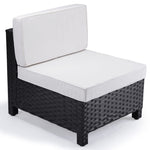 LONDON RATTAN 1pc Sofa Outdoor Furniture Setting - Steel Frame Garden Lounge V219-FURODRLONAAS1