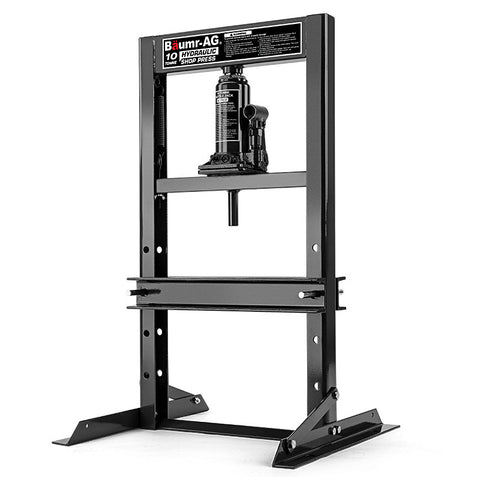 Baumr-AG 10 Tonne Hydraulic Shop Press Workshop Jack Bending Stand H-Frame V219-TOLPRSBMRA10T