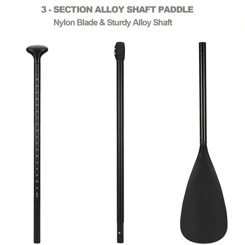 Alloy Adjustable 2-part SUP Paddle Stand Up Paddle Board Edge Guard 160-215cm Double V255-ALLOYPADDLE-DOUBLE
