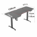Gaming Standing Home Office Lift Electric Height Adjustable Sit To Stand Motorized Standing V255-GAMINGSD-1460