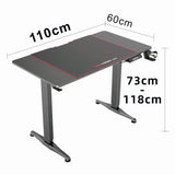 Gaming Standing Home Office Lift Electric Height Adjustable Sit To Stand Motorized Standing V255-GAMINGSD-1675