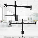 Monitor Stand Arm Dual HD LED TV Freestanding Mount Holder 2 Arm Display Desk Bracket V255-MONITOR-FREESTANDING