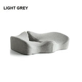 Premium Memory Foam Seat Cushion Coccyx Orthopedic Back Pain Relief Chair Pillow Office Light Grey V255-P-SEAT-LG