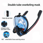 Snorkel Mask Safe Double Breathing System Full Face Snorkeling Anti Leak/Fog AU Small V255-YX-K3-BLACK-SM