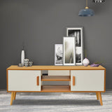 Entertainment Unit TV Unit with Ample Storage and Double-doors 120CM V264-TAB-704C-NTR-NA-1