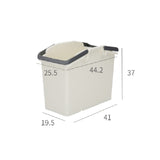 Nplastic 2 Set Ivory Stackable Multipurpose Laundry Basket V274-FT-NP-SLB2P-IV