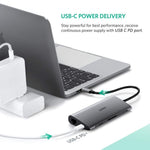 UGREEN Type C 8 in 1 Multifultion adaptor VGA/RJ45/USB3.0 x 3/SD/TF/TypeC PD Protocal V28-ACBUGN50539