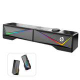 HP DHE-6005 Wired RGB Gaming Surround Soundbar Stereo Speaker V28-SPKHPDHS6005