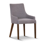 Tuberose Dining Chair Fabric Seat Solid Acacia Timber Wood Furniture - Grey V315-V-ROM-09-MKII