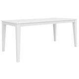 Daisy Dining Table 180cm Solid Acacia Timber Wood Hampton Furniture - White V315-VO-HAMP-01