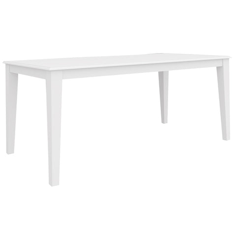 Daisy Dining Table 180cm Solid Acacia Timber Wood Hampton Furniture - White V315-VO-HAMP-01