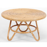 Crocus Rattan Round Coffee Table 80cm - Natural V315-VOD-AZUR-01