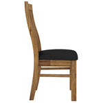 Birdsville PU Seat Dining Chair Set of 2 Solid Ash Wood Dining Furniture -Brown V315-VTO-008-MKII-2PC-KIT